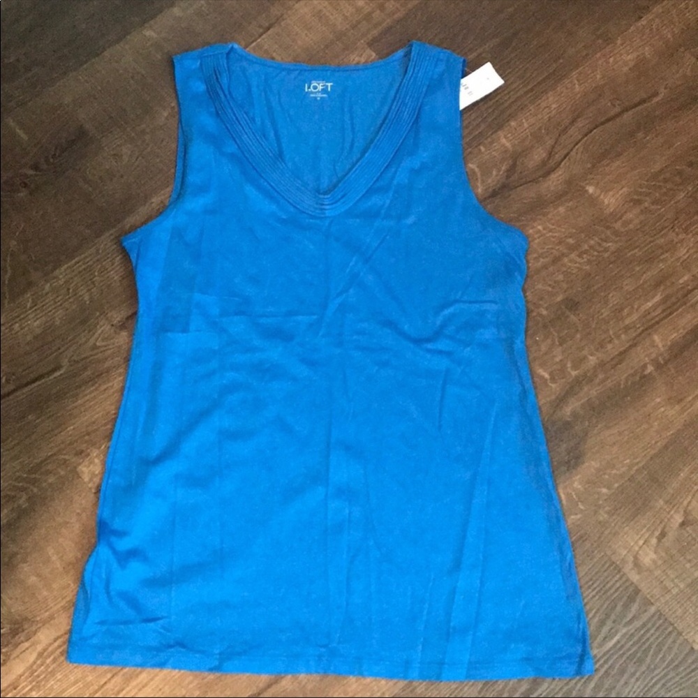 Women’s Loft tank top blue Medium